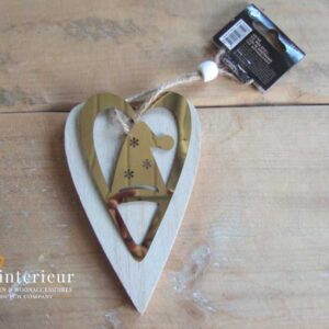 Houten hanger met muts