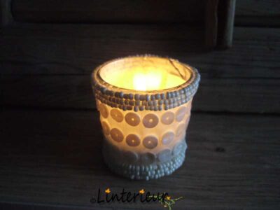 Tealight with sequins