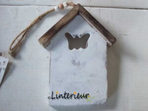 Hanger huisje met vlinder