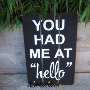 Tekstbord you had me at hello