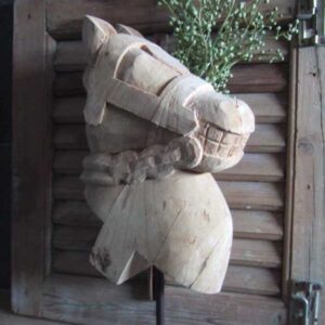 Houten paardenhoofd