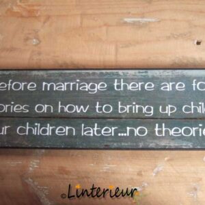 tekstbord before marriage