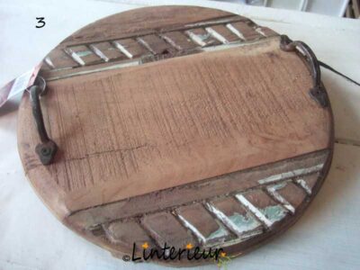 Tray old round wood 2