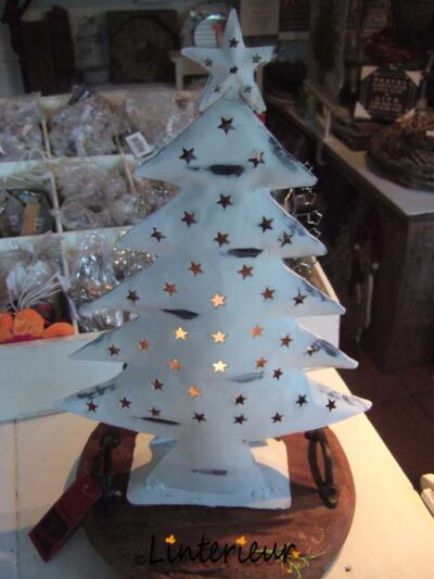 Christmas tree white iron