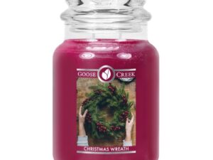 Goose creek christmas wreath 24oz Candle Jar