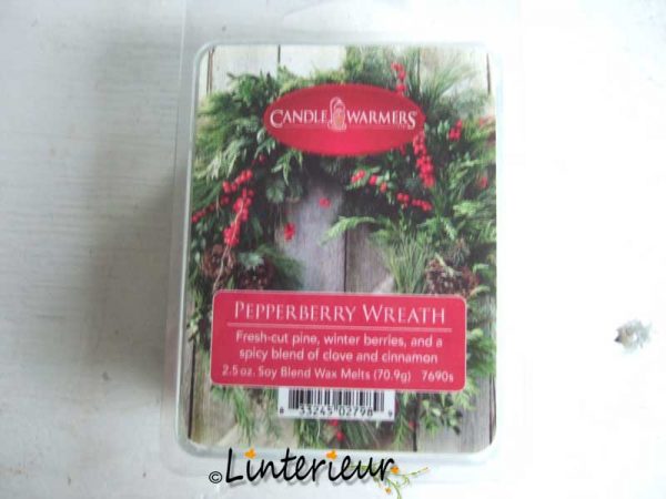 Candle Warmers wax melts pepperberry wreath