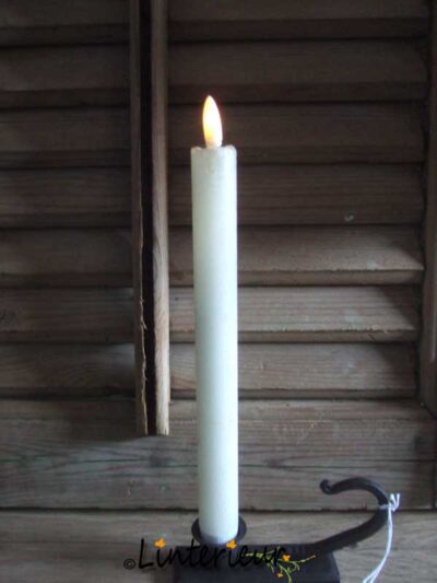 Set of led dinner candles white