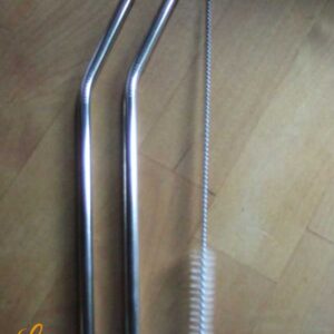 Set metalen rietjes
