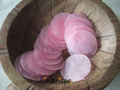 Camar shell garland pink