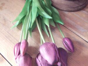 Bunch of tulips purple 44 cm