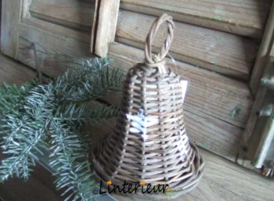 Wicker Christmas Bell