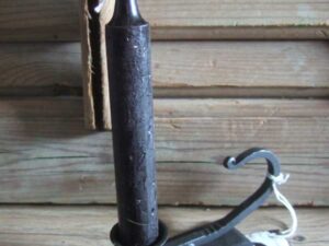 Wrought iron candlestick black