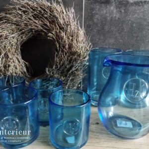 Blauwe glazen H20