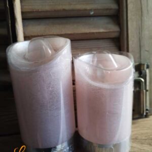 Led stompkaars soft pink