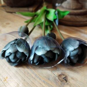 Bosje tulpen dubbel black 44 cm