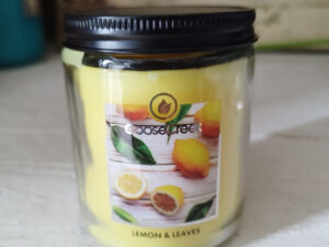 lemon and leaves jar