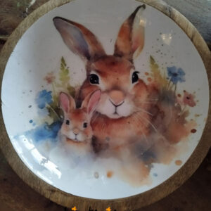 Decoratieschaaltje met haas