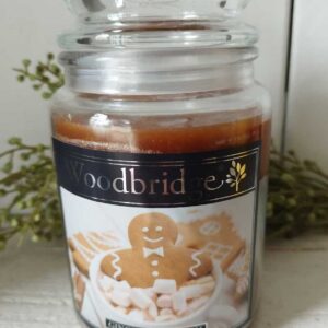 Woodbridge scented candle gingerbread men