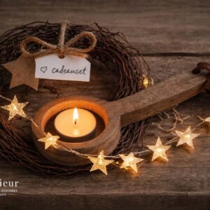Cadeauset theelichthouder led slinger