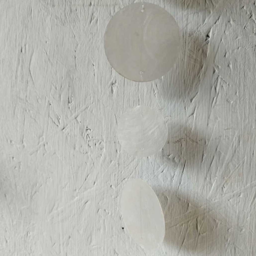 Capiz Schelpen Rond Wit