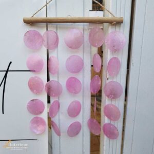 Capiz Schelpen Wandhanger Roze