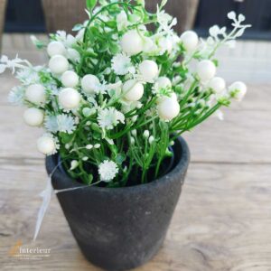 Bloempotje grijs