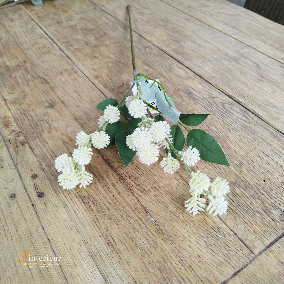 Kunstbloem Tak met Witte Bloemen