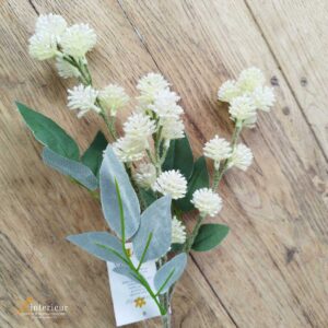 Kunstbloem Tak met Witte Bloemen