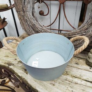 Metalen Plantenbak met Touw
