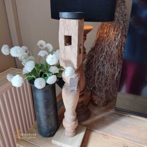 Vintage houten kandelaar