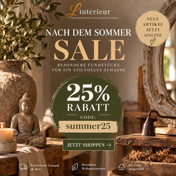 After Summer Sale – 25% Rabatt mit Code summer25